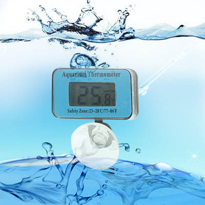 Digital Mini Waterproof LCD Display Aquarium Thermometer with Suction Cup